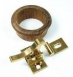 SS07101 Elbow Catch & Teak Ring