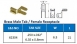 Brass Male Tab/ Female Receptacle