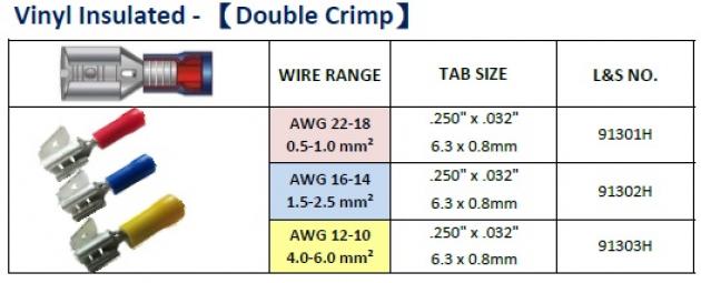 Vinyl Insulated (Double Crimp) 1