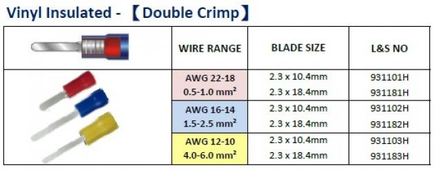 Vinyl Insulated (Double Crimp) 1