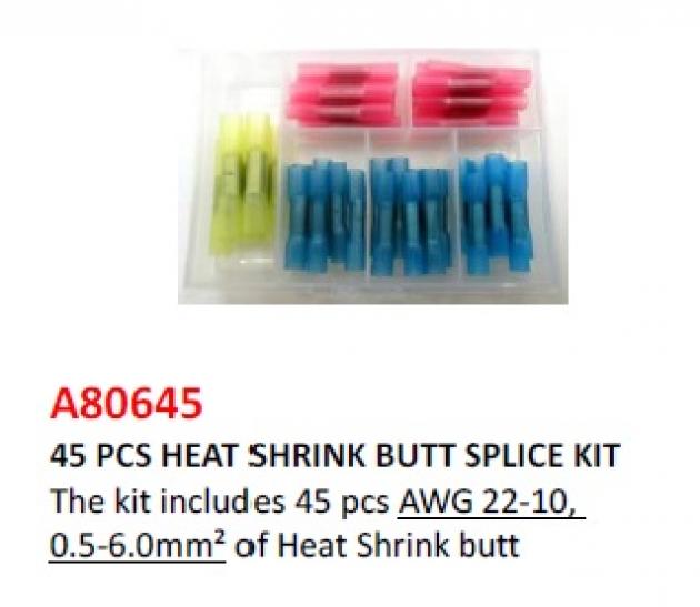 45 pcs Heat Shrink Butt Splice Kit 1