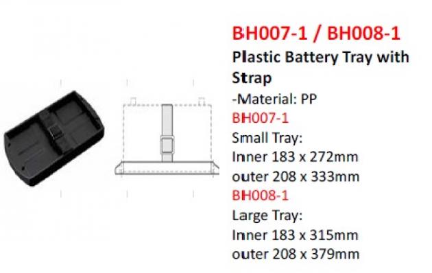 Plastic Battery Tray with Strap 1