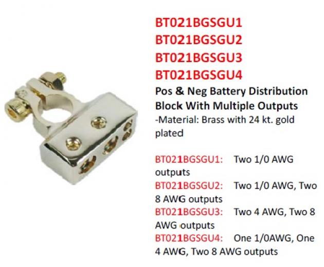 Pos & Neg Battery Distribution Block With Multiple Outputs 1