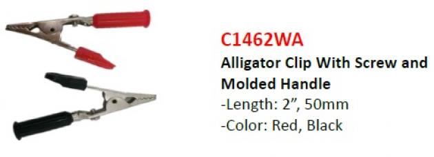Alligator Clip With Screw and Molded Handle 1