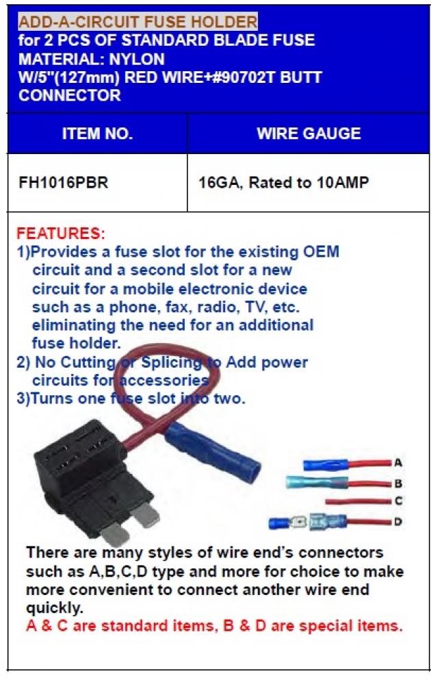 Add-A-Circuit Regular Type Fuse Holder 1