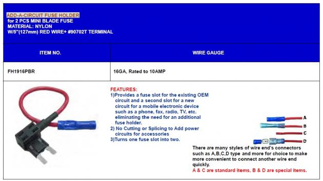 Add-A-Circuit Regular Type Fuse Holder 1