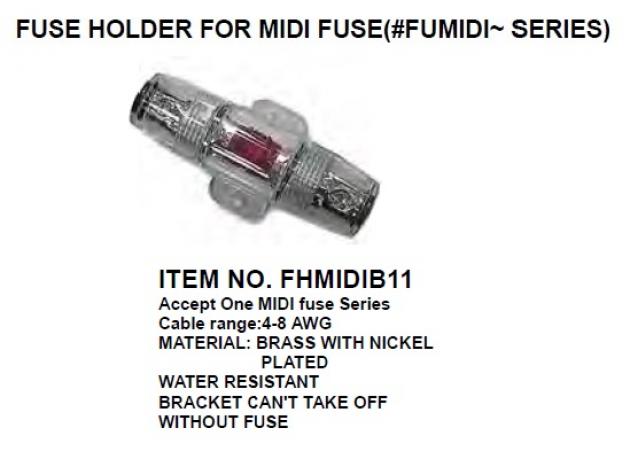 Fuse Holder for Midi Fuse(#FUMIDI~Series) 1