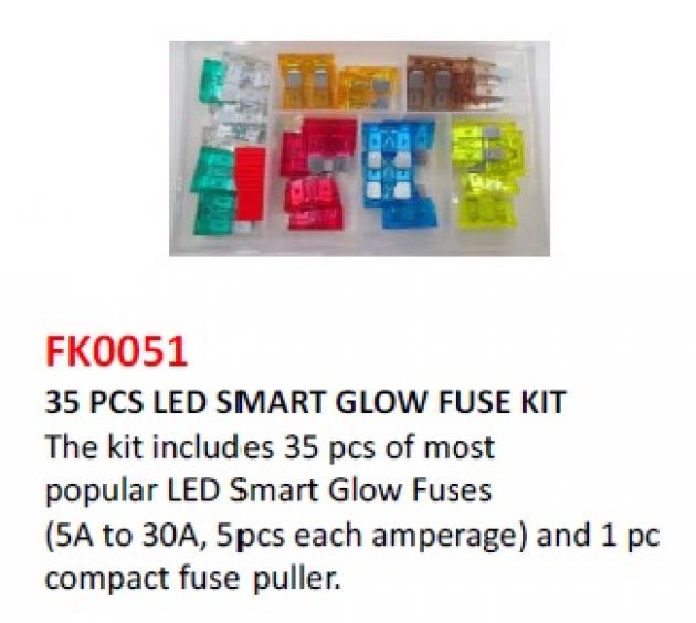 35 pcs LED Smart Glow Fuse Kit 1