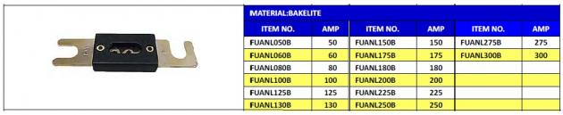 ANL Bolt-On Fuse 32V DC size:20x80mm 1