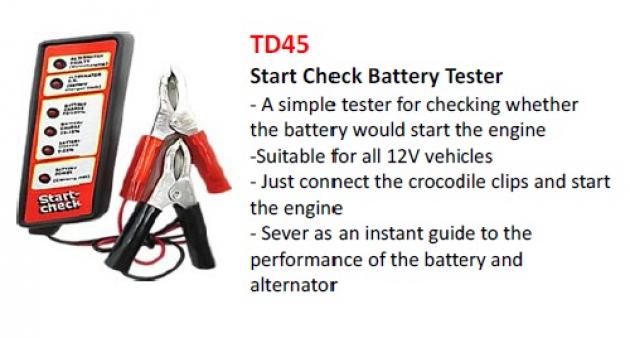 Start Check Battery Tester 1