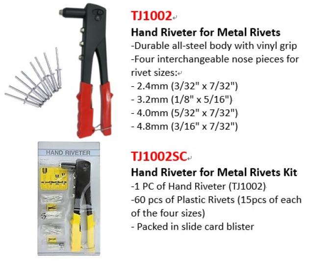 Hand Riveter for Metal Rivets 1