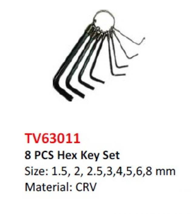 8 pcs Hex Key Set 1