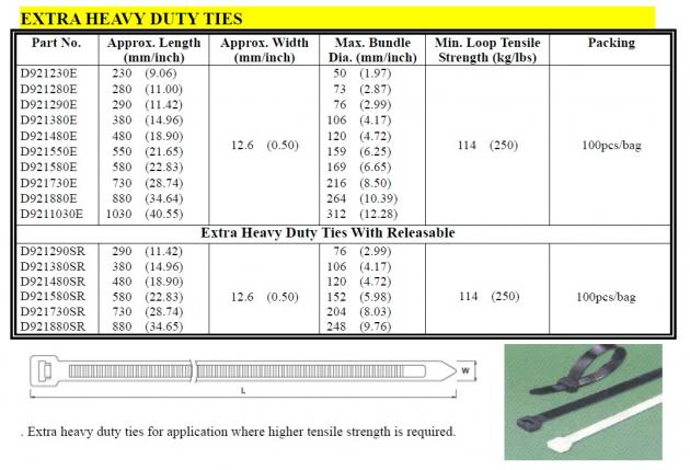 Extra Heavy Duty Ties 1