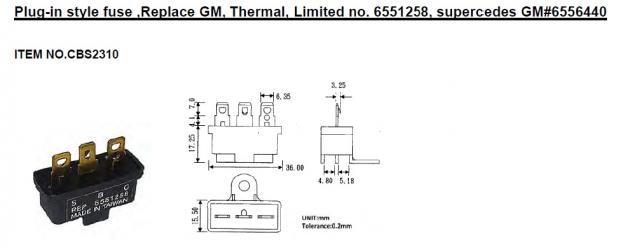 Auto Air Conditioner Fuse 1